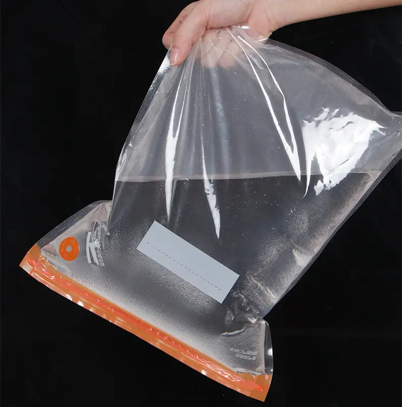 Food Grade Eco-Friendly PE Food storage bags with air valve ,Plastic Zipper bags,Vacuum sealer package for Food and Fruits