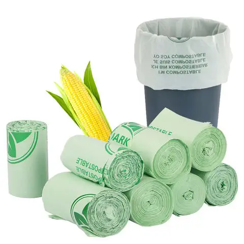 100%recycled compostable heavy duty biodegradable trash bag plastic pe construction contractor garbage trash bags