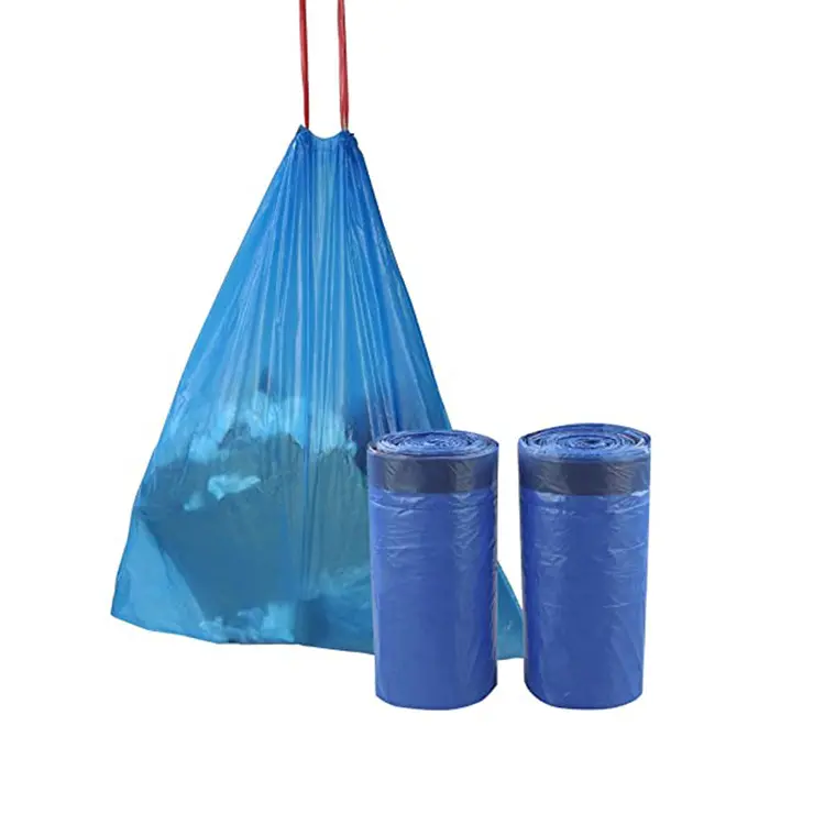 Custom Factory supply disposable 13 gallon trash bag plastic pe hdpe ldpe drawstring trash bag garbage bags roll