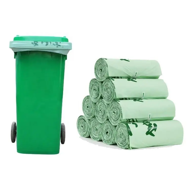 100%recycled compostable heavy duty biodegradable trash bag plastic pe construction contractor garbage trash bags
