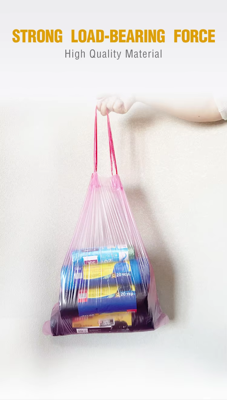 Custom Factory supply disposable 13 gallon trash bag plastic pe hdpe ldpe drawstring trash bag garbage bags roll