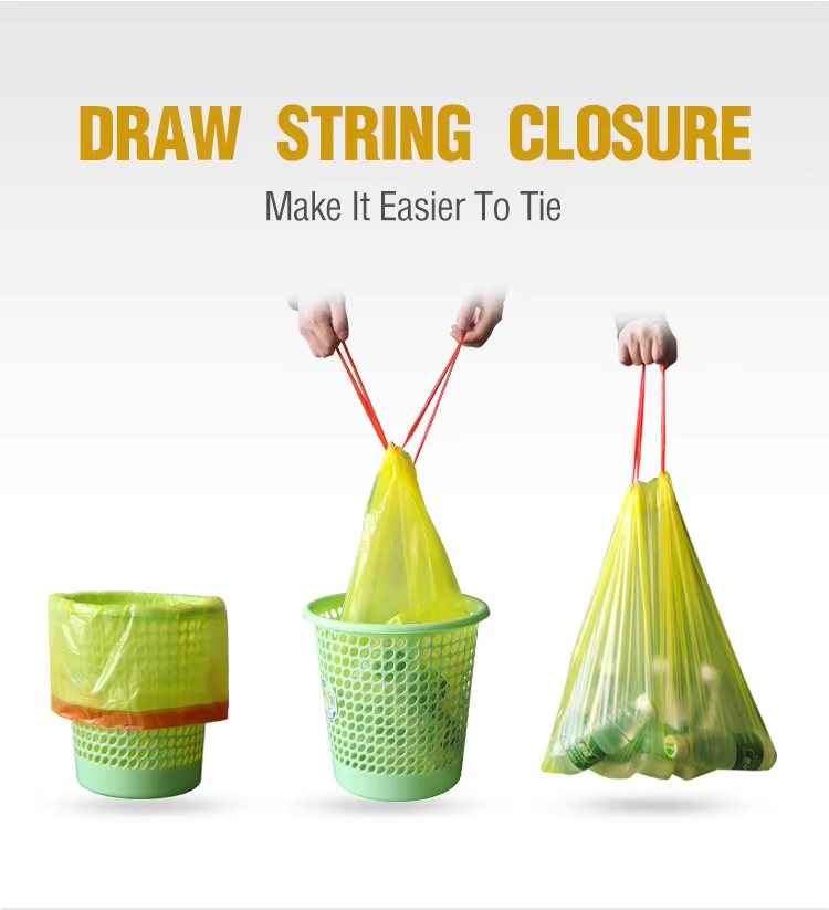 Custom plastic construction industrial heavy duty garbage trash bags pe 13 60 gallon kitchen dustbin rubbish garbage trash bags