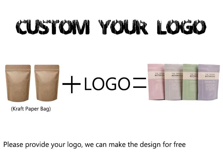 Hebeimili-Stand Up Zipper Brown Kraft Paper Resealable Ziplock Heat Sealable Food Storage Doypack Packaging Pouches Bag