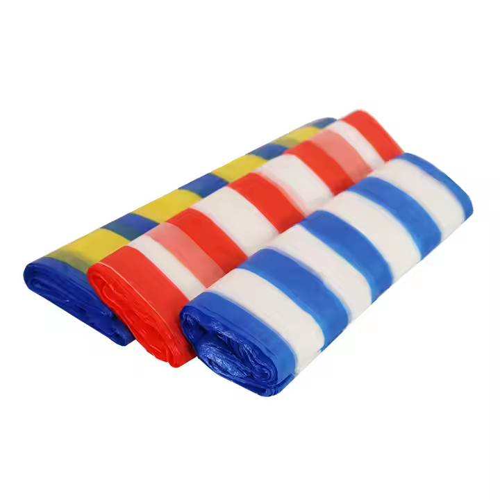 Wholesale T-shirt Shopping Plastic Striped Bag for Shop Packing Using