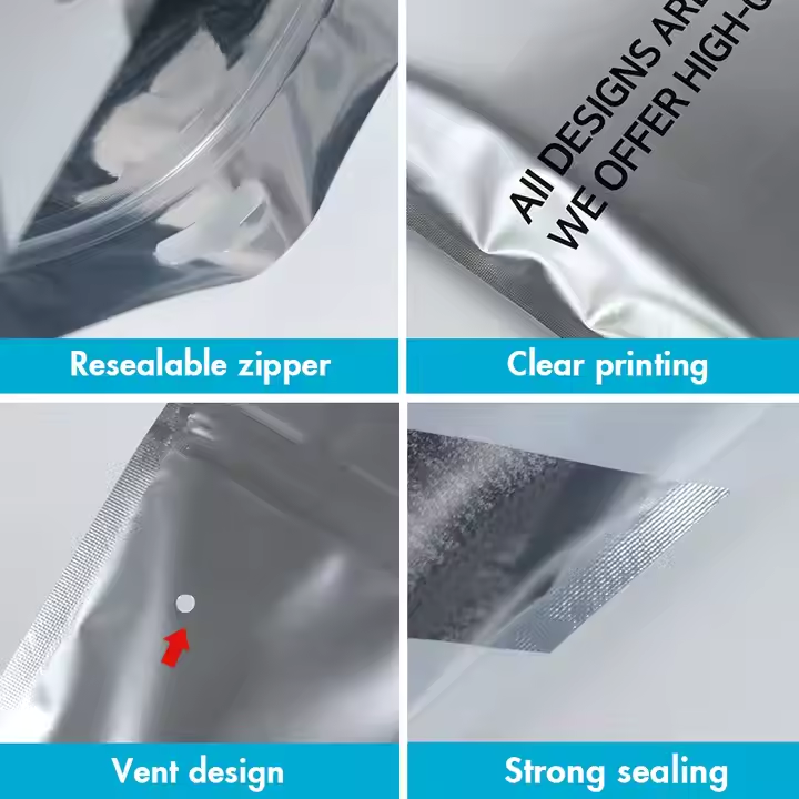 Personalised Printed logo Frosted Zip Lock Matte Tshirts Garment Luxury Recycled Clothing Zipper Packaging Bag