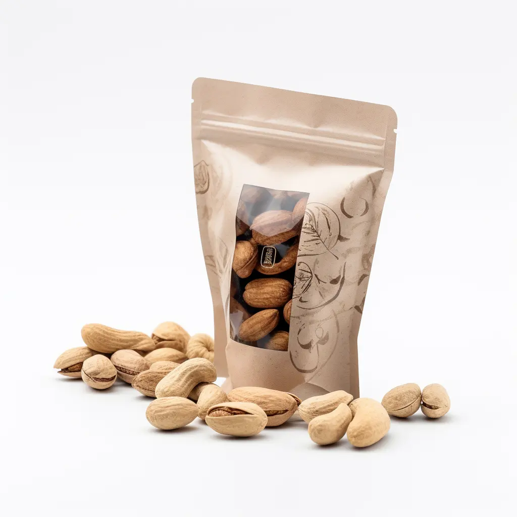 Hot Sales Custom Printed Stand up Pouch Plastic Aluminum Foil Mylar Zipper Ziplock Bag Food Packaging Bag for Nuts Snack