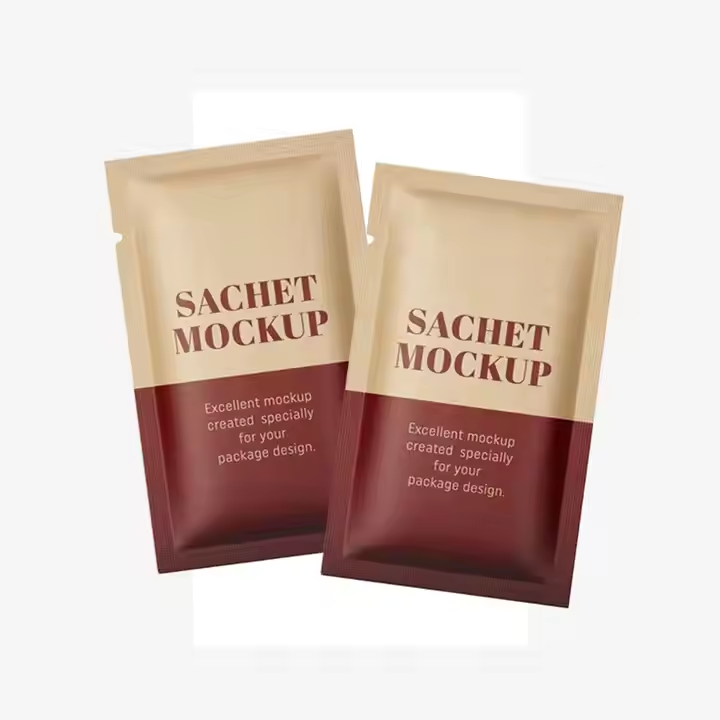 Hebeimili-Biodegradable Food Grade Customized Kraft Paper Sachet Packaging Pouch Bag for Sugar Powder Food