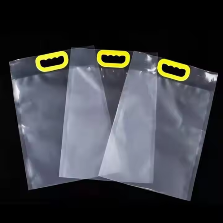 Hebeimili-1kg 5kg plastic rice packaging bag nylon pe bag with handle top design 25kg rice bag