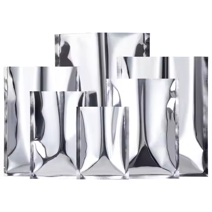 Hebeimili-Aluminum Foil Packs Silver Pouch Side Bags