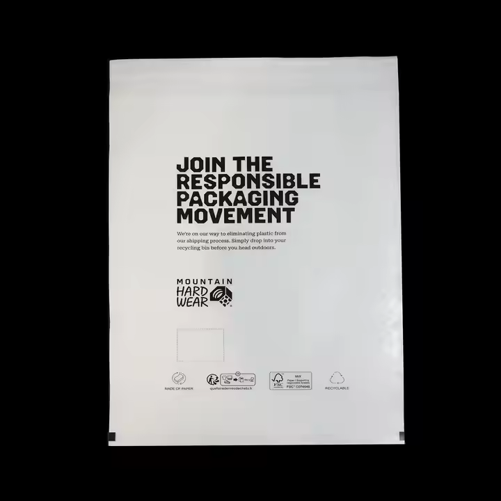 Custom Printed Eco-friendly Biodegradable Self Adhesive Sealable Transparent Wax Glassine Paper Bags for Clothing