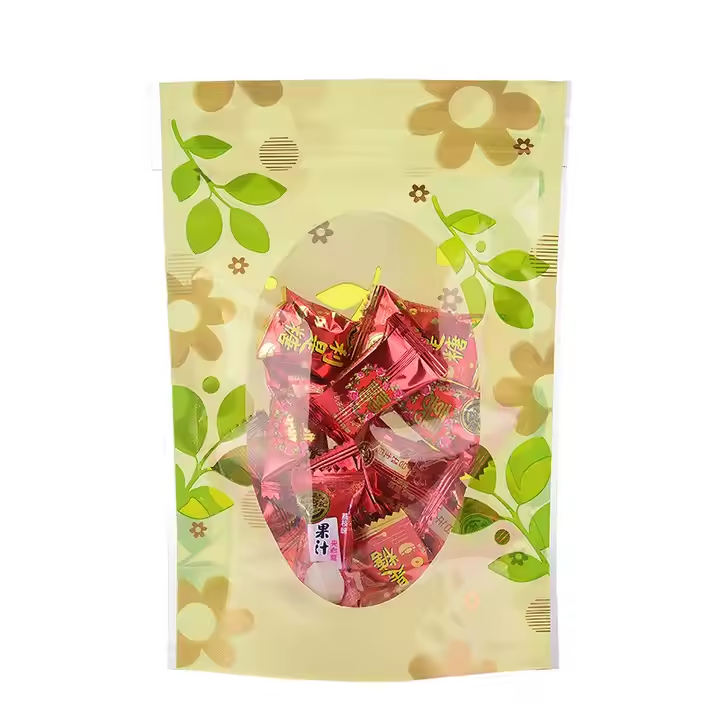 Hebeimili-Fashion Upright Bags Food Zipper Bags LDPE Intaglio Printing Moisture Resistant Heat Seal Styling/Upright Self-Sealing Bags