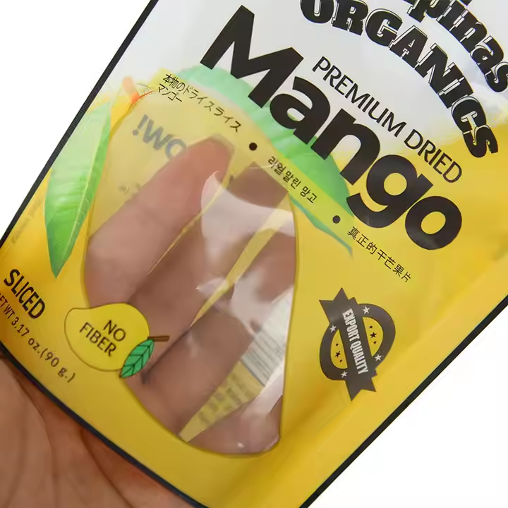 Hebeimili-Eco Custom Resealable Fruit Food Zip Packaging Laminate Vacuum mango Frozen Bags