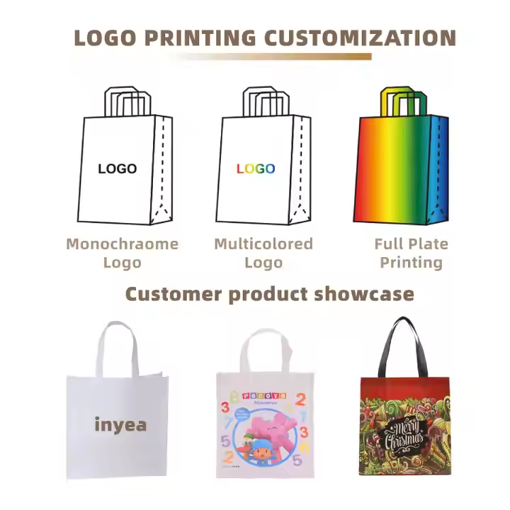 Hebeimili-Free Sample Eco-friendly Custom Reusable Pla Non Woven Folding Shopping Bag Zipper Pocket Laminated Support Custom Logo