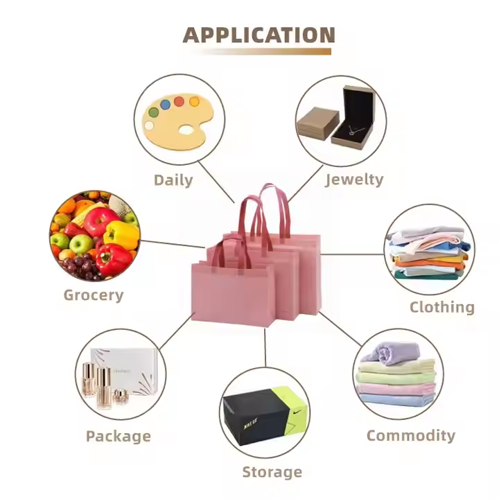 Hebeimili-Free Sample Eco-friendly Custom Reusable Pla Non Woven Folding Shopping Bag Zipper Pocket Laminated Support Custom Logo