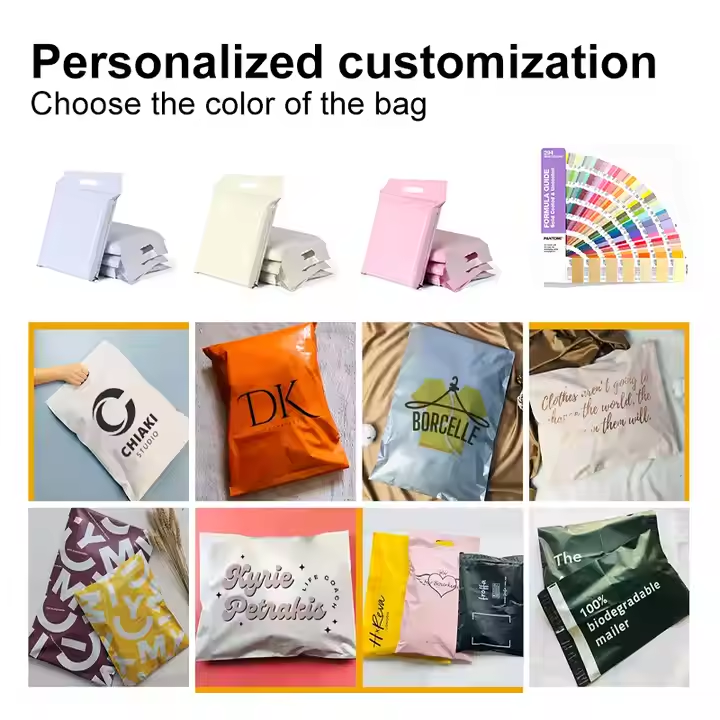 Hebeimili-Custom Design Eco-friendly Pink Co-Ex LDPE Poly Mailers Shipping Envelopes Mailing Bag for Clothing