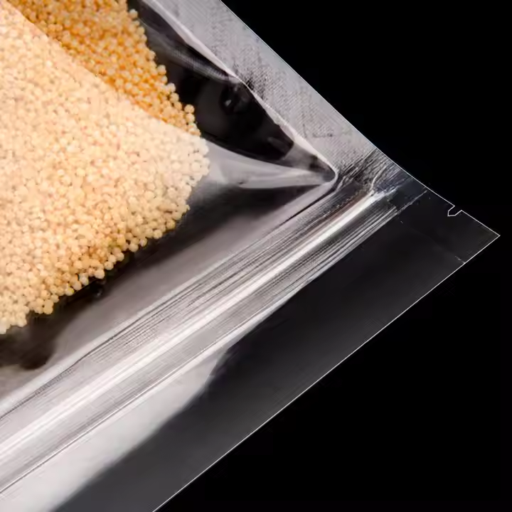 Hebeimili-In Stock and Custom Clear Transparent 3 Side Seal Flat Resealable Zip Lock Food Packaging Plastic Pouches Bags